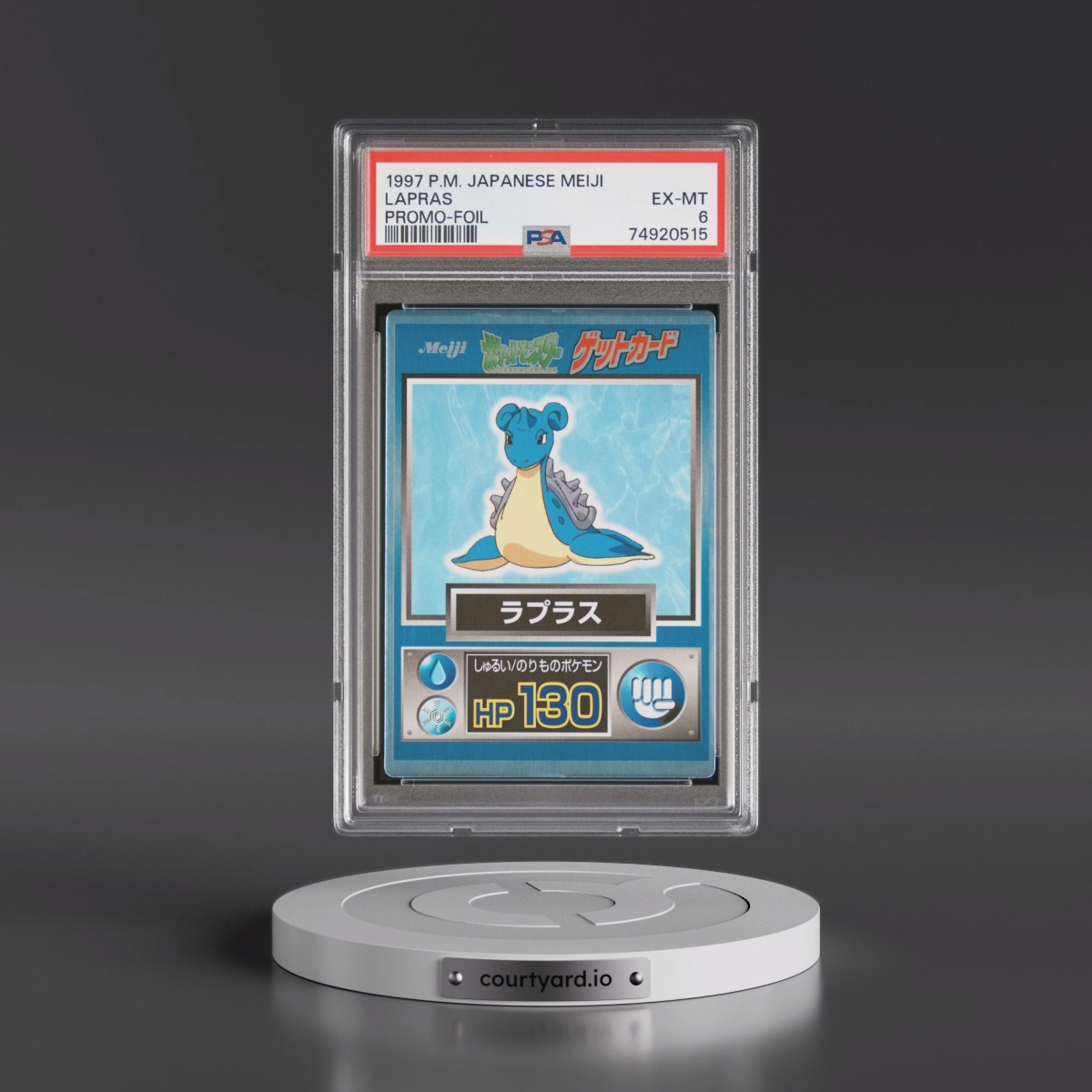 1997 Pokémon Meiji Promo Lapras - Foil (PSA 6 EX-MT)