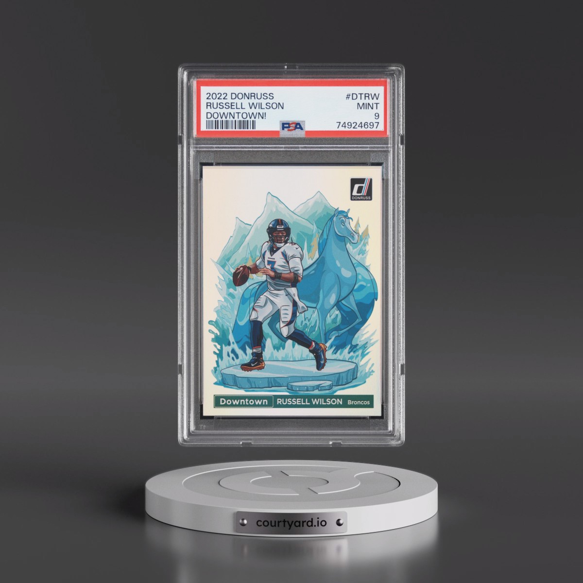 2022 Panini Donruss Downtown Russell Wilson #DTRW PSA 9