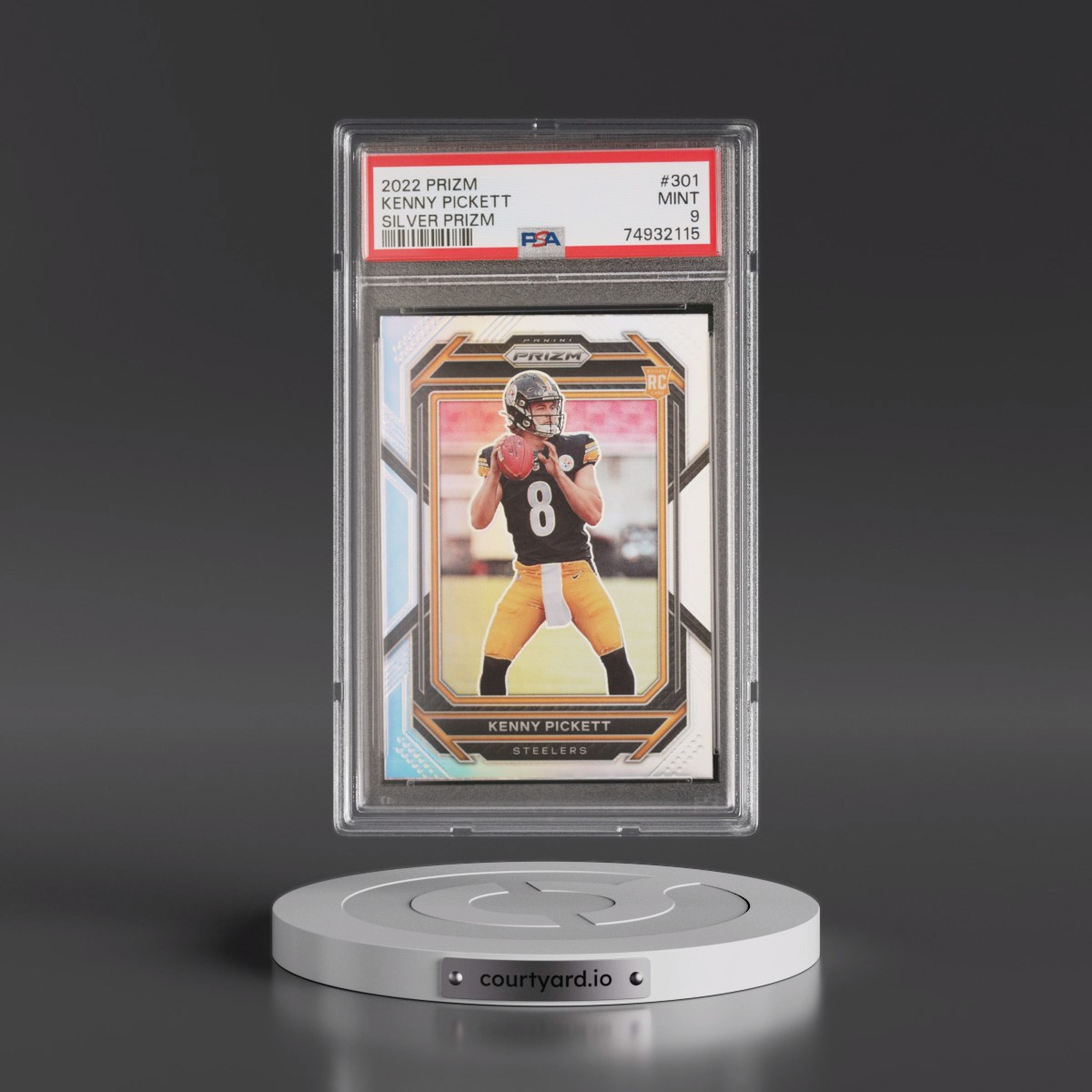 2022 Panini Prizm Kenny Pickett - Silver Prizm #301 PSA 9