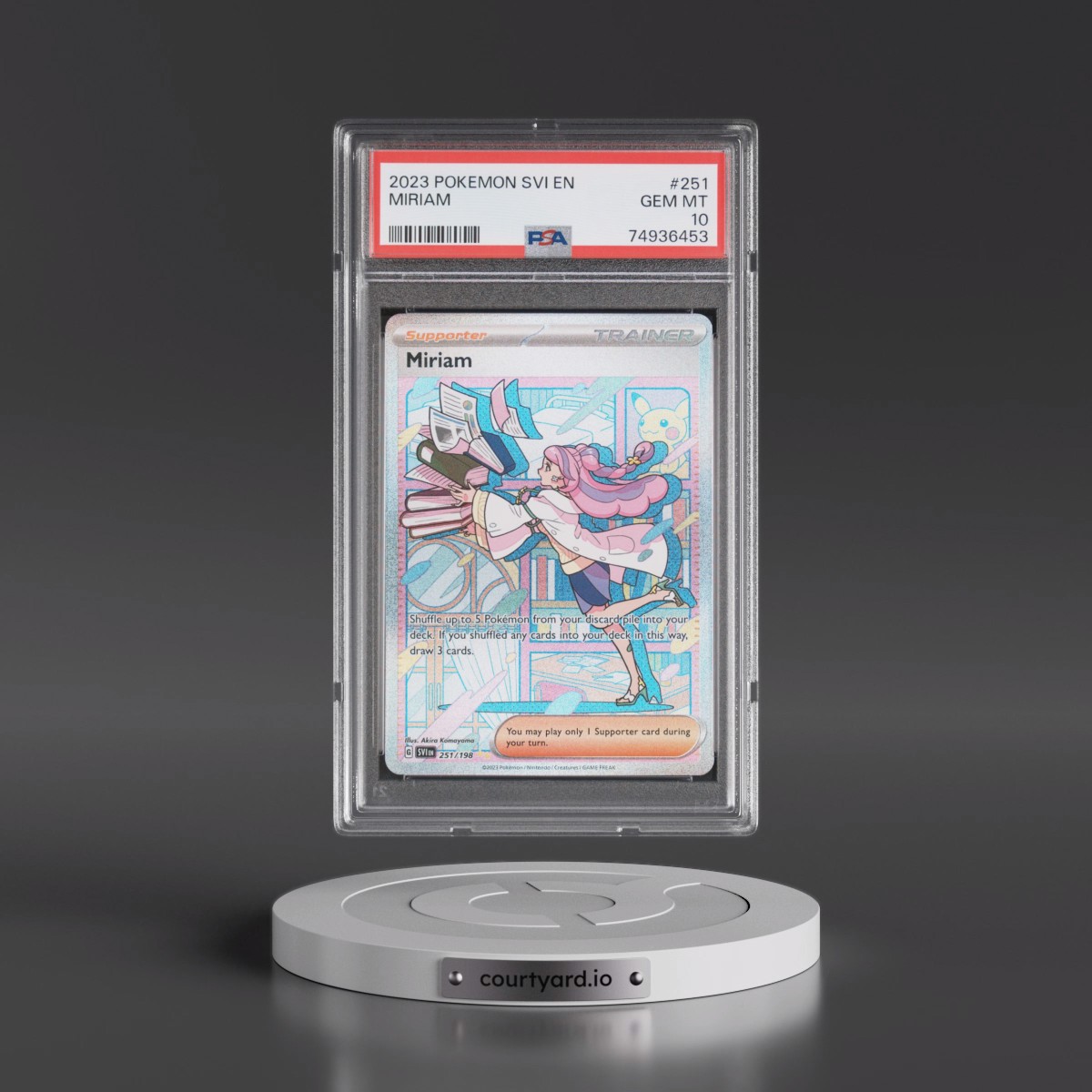 2023 Pokémon Svi EN-Scarlet & Violet #251 Miriam - Special Illustration Rare (PSA 10 GEM MINT)