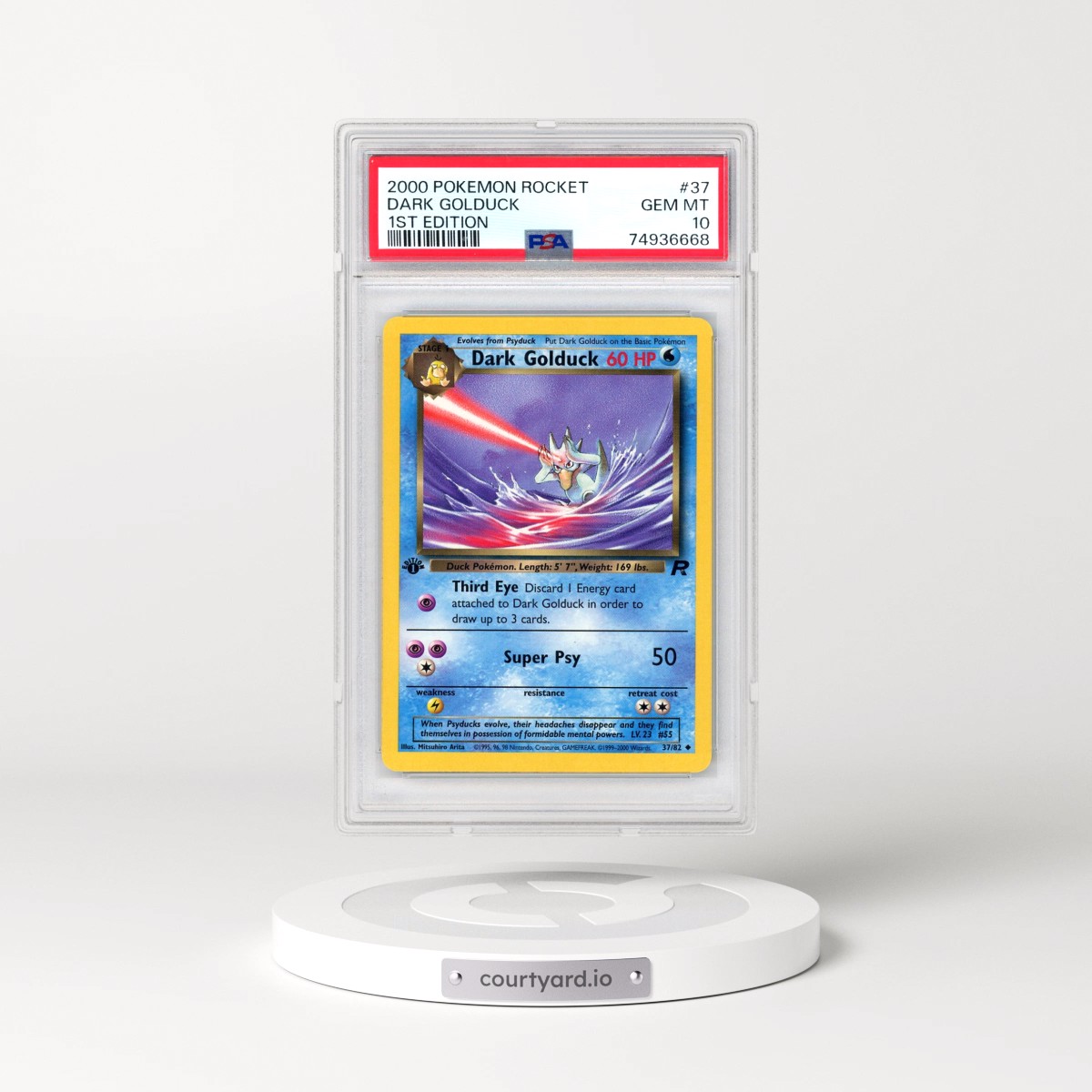 2000 Pokémon Rocket #37 Dark Golduck - 1st Edition (PSA 10 GEM MINT)