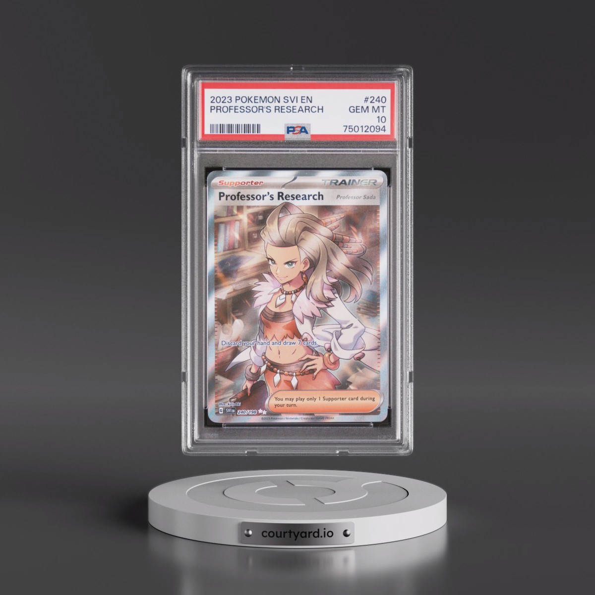 2023 Pokémon Svi EN-Scarlet & Violet #240 Professor's Research - Ultra Rare (PSA 10 GEM MINT)