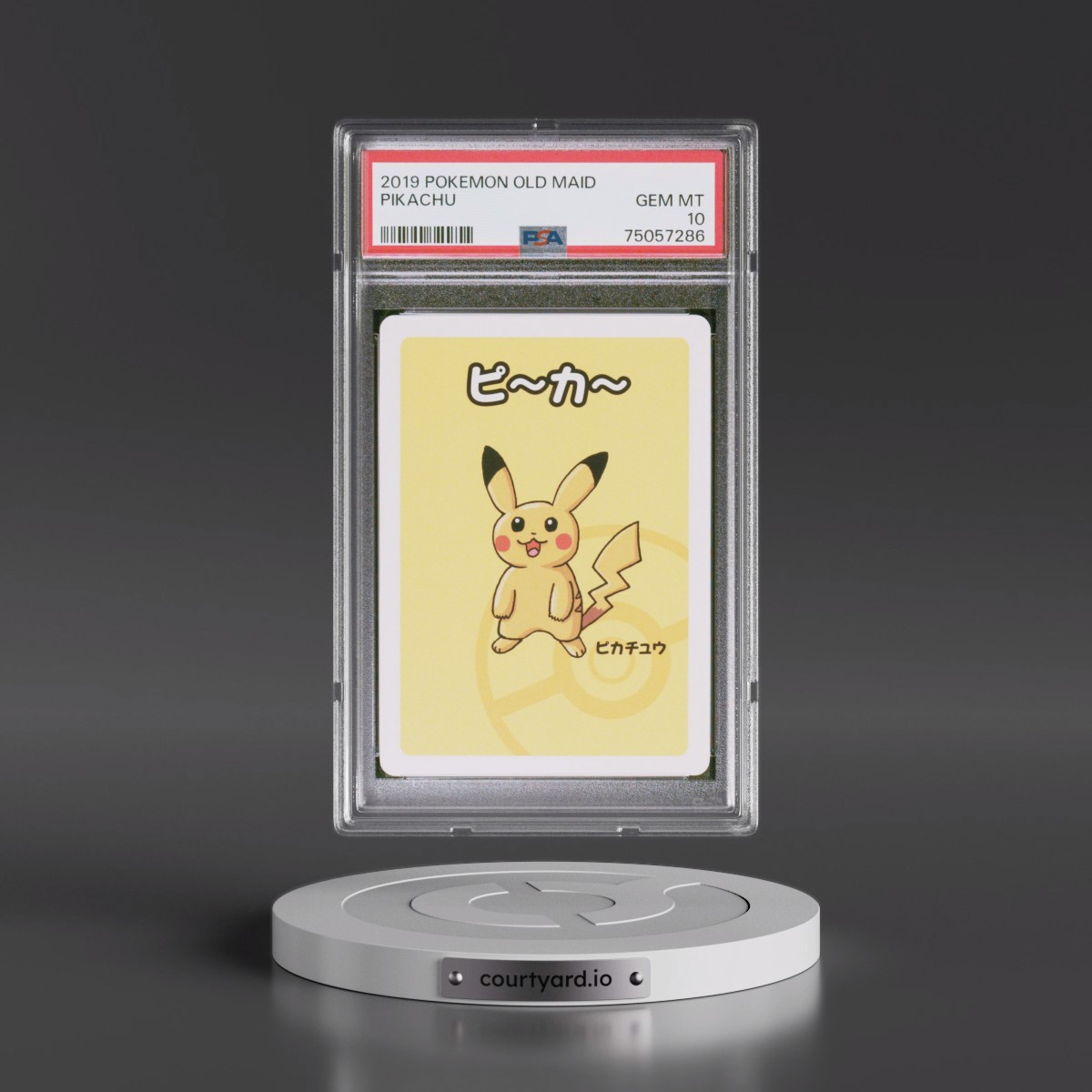 2019 Pokémon Old Maid Pikachu (PSA 10 GEM MINT)