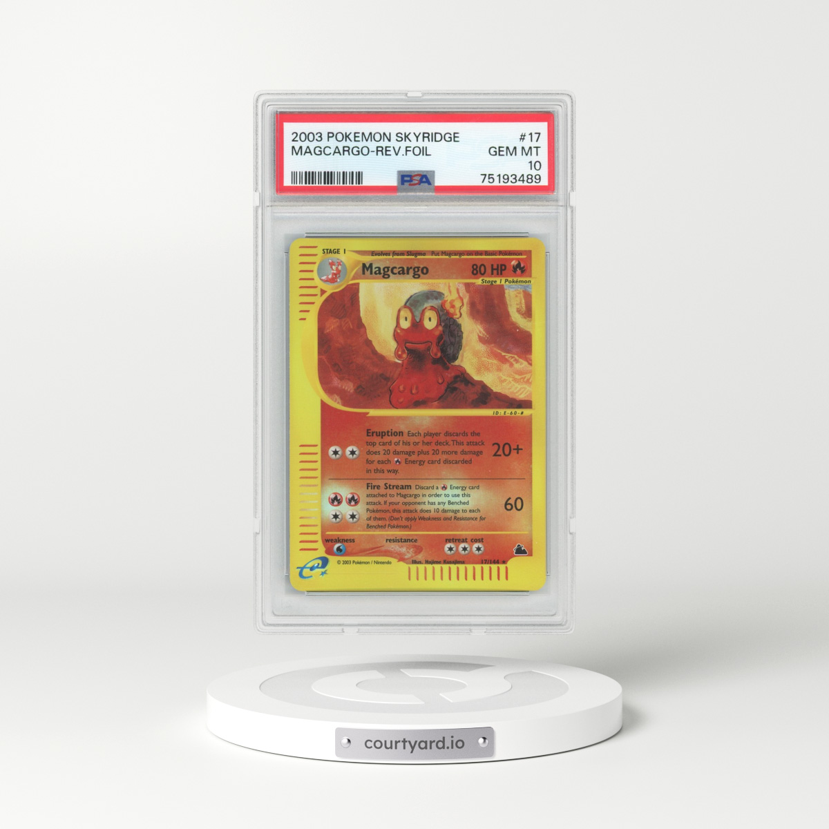 2003 Skyridge #17 Magcargo - Holo (PSA 10 GEM MINT)