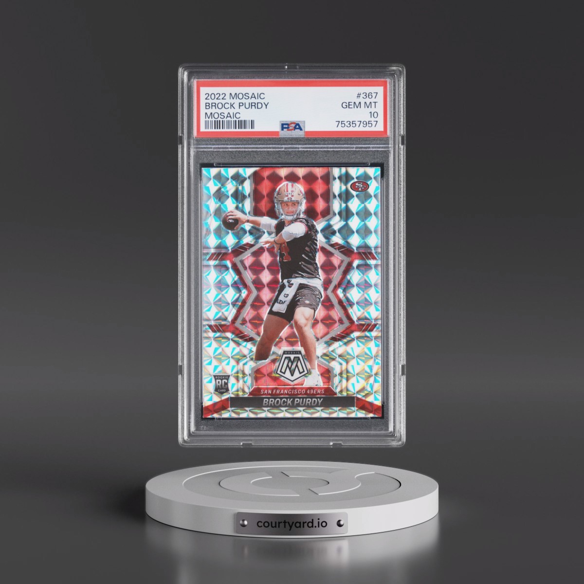 2022 Panini Mosaic Brock Purdy - Mosaic #367 PSA 10