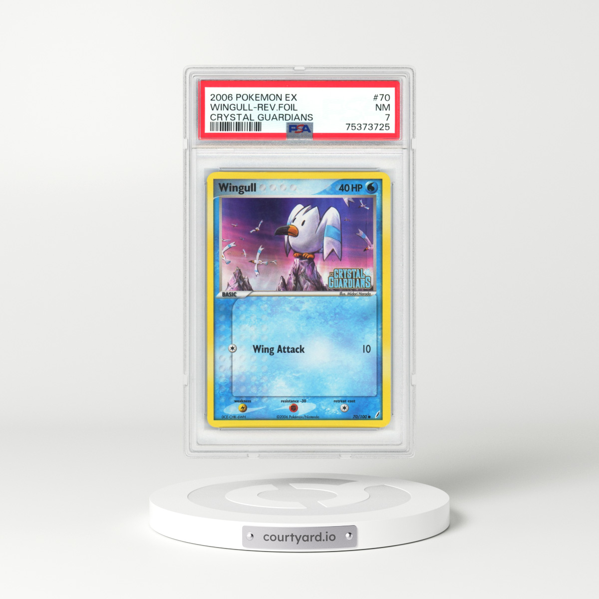 2006 EX Crystal Guardians #70 Wingull - Holo (PSA 7 NM)