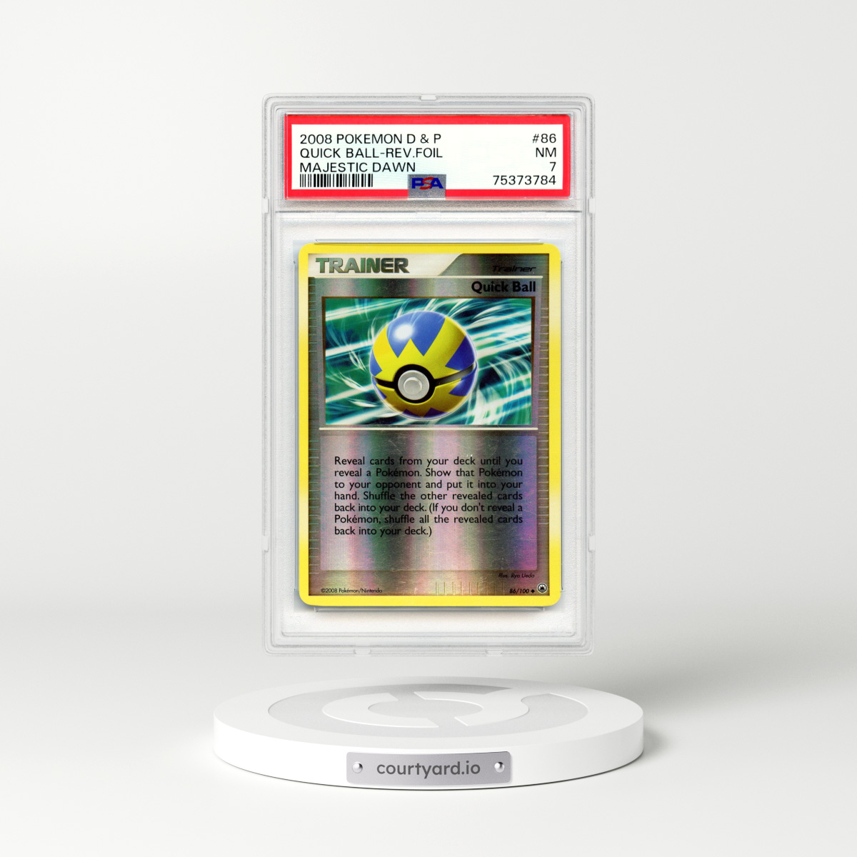 2008 Majestic Dawn #86 Quick Ball - Holo (PSA 7 NM)