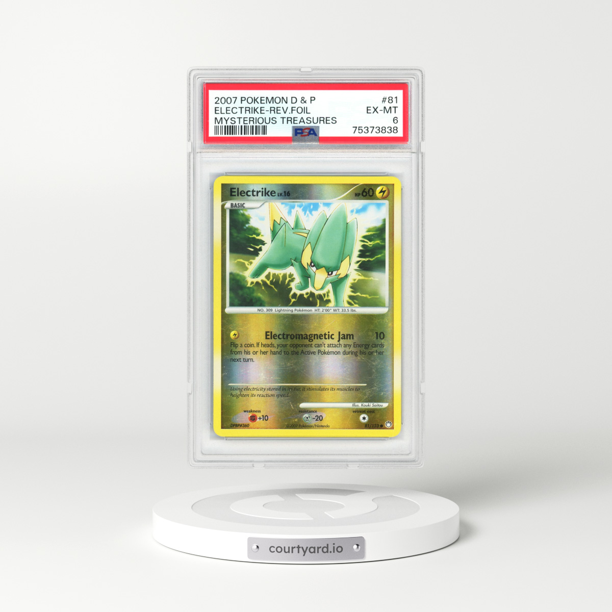 2007 Mysterious Treasures #81 Electrike - Holo (PSA 6 EX-MT)