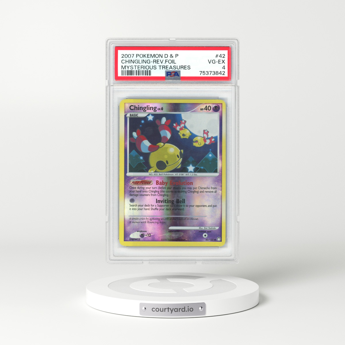 2007 Mysterious Treasures #42 Chingling - Holo (PSA 4 VG-EX)