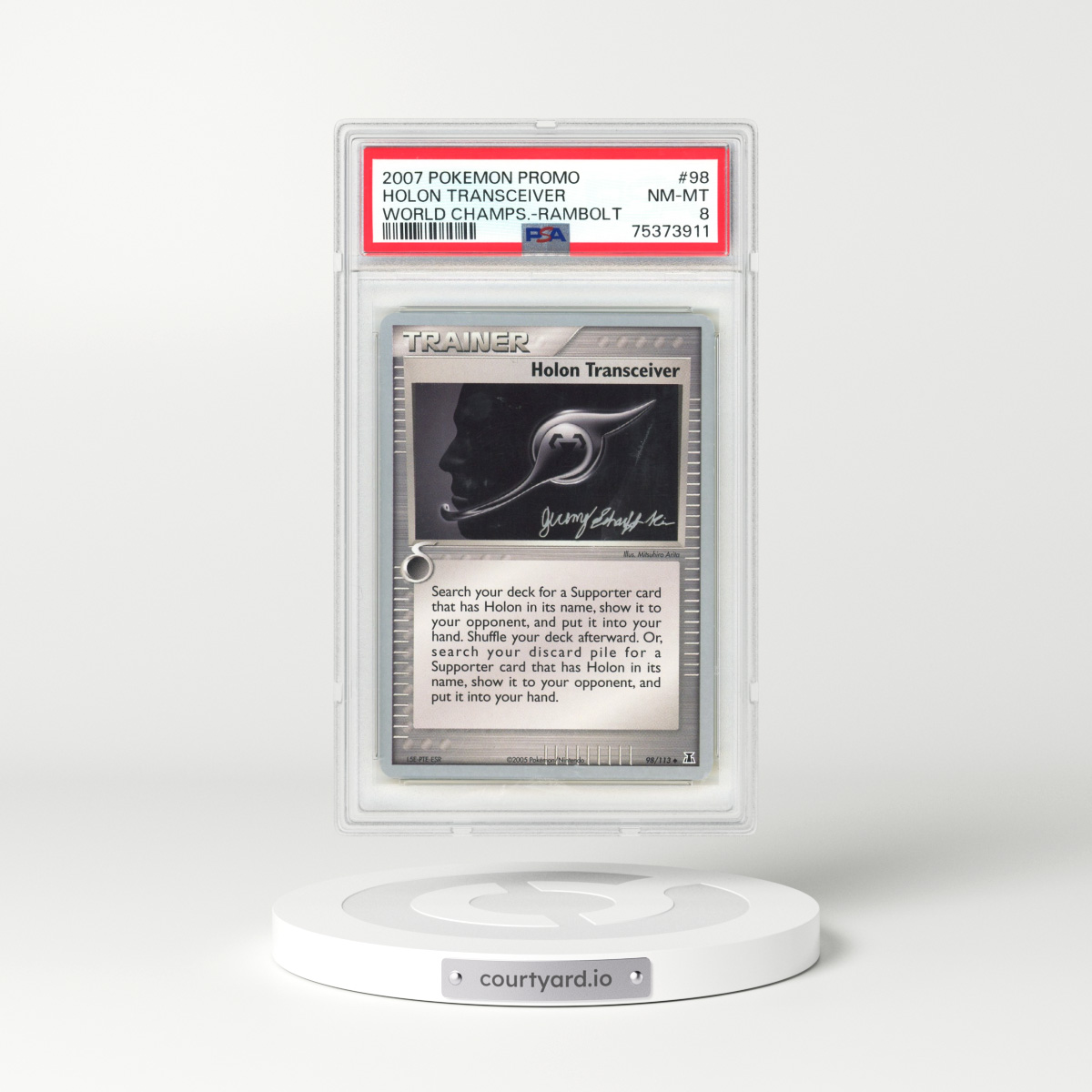2007 Pokémon World Championships Promo #98 Holon Transceiver - Rambolt (PSA 8 NM-MT)