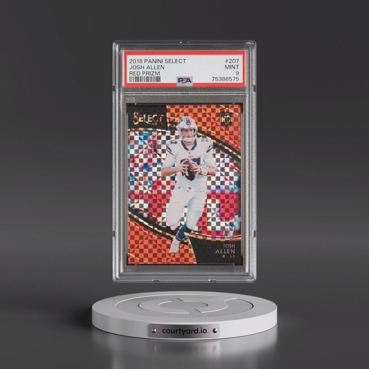 2018 Panini Select #207 Josh Allen - Red Prizm (PSA 9 MINT)