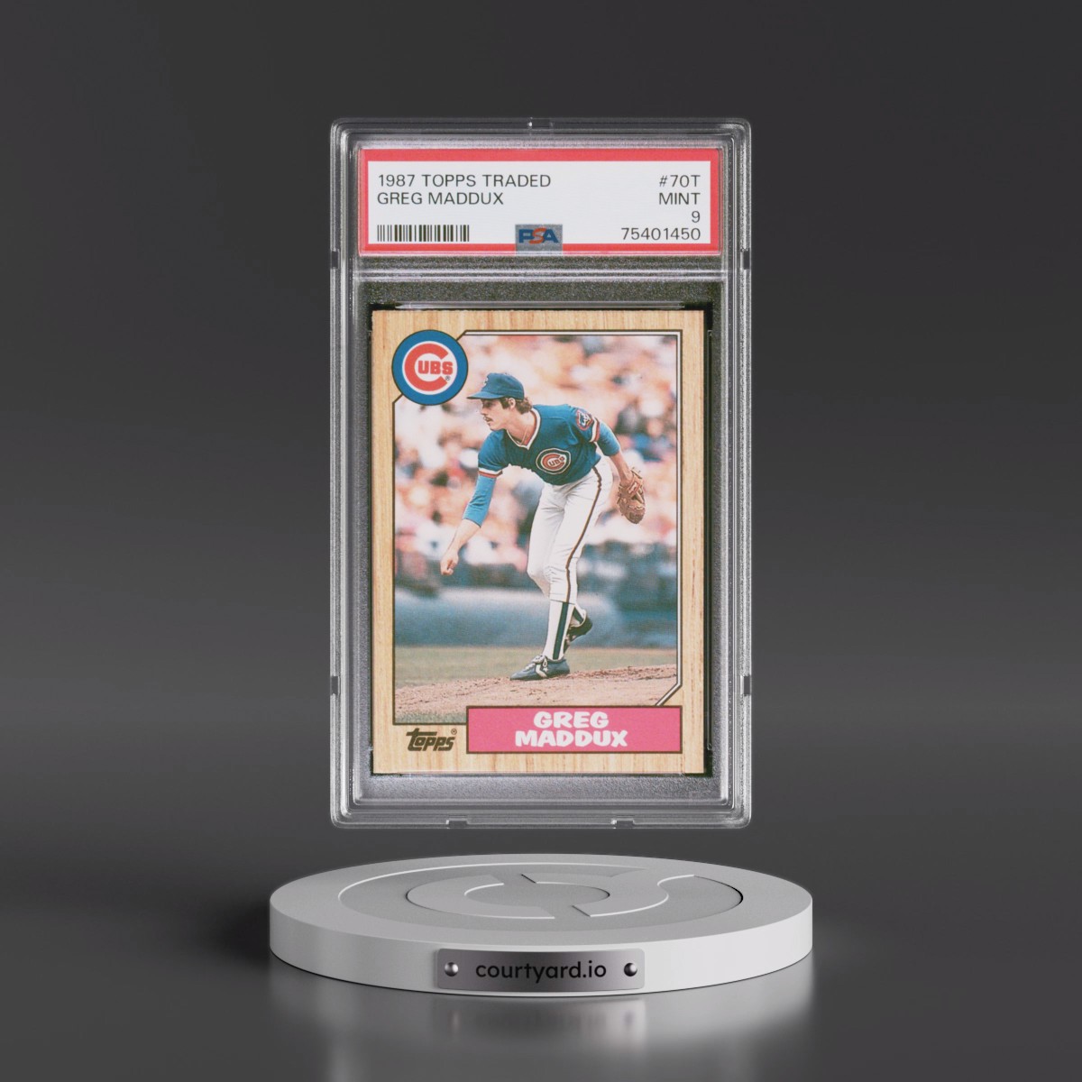 1987 Topps Traded Greg Maddux #70T PSA 9
