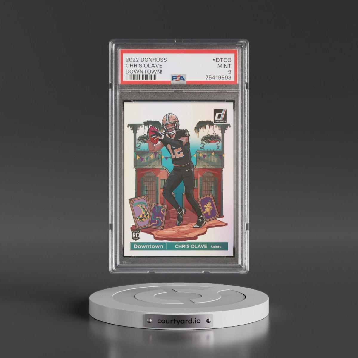 2022 Panini Donruss Downtown #DTCO Chris Olave (PSA 9 MINT)