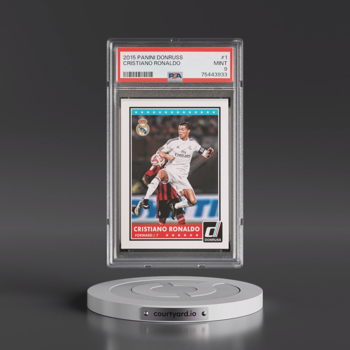 2015 Panini Donruss #1 Cristiano Ronaldo (PSA 9 MINT)