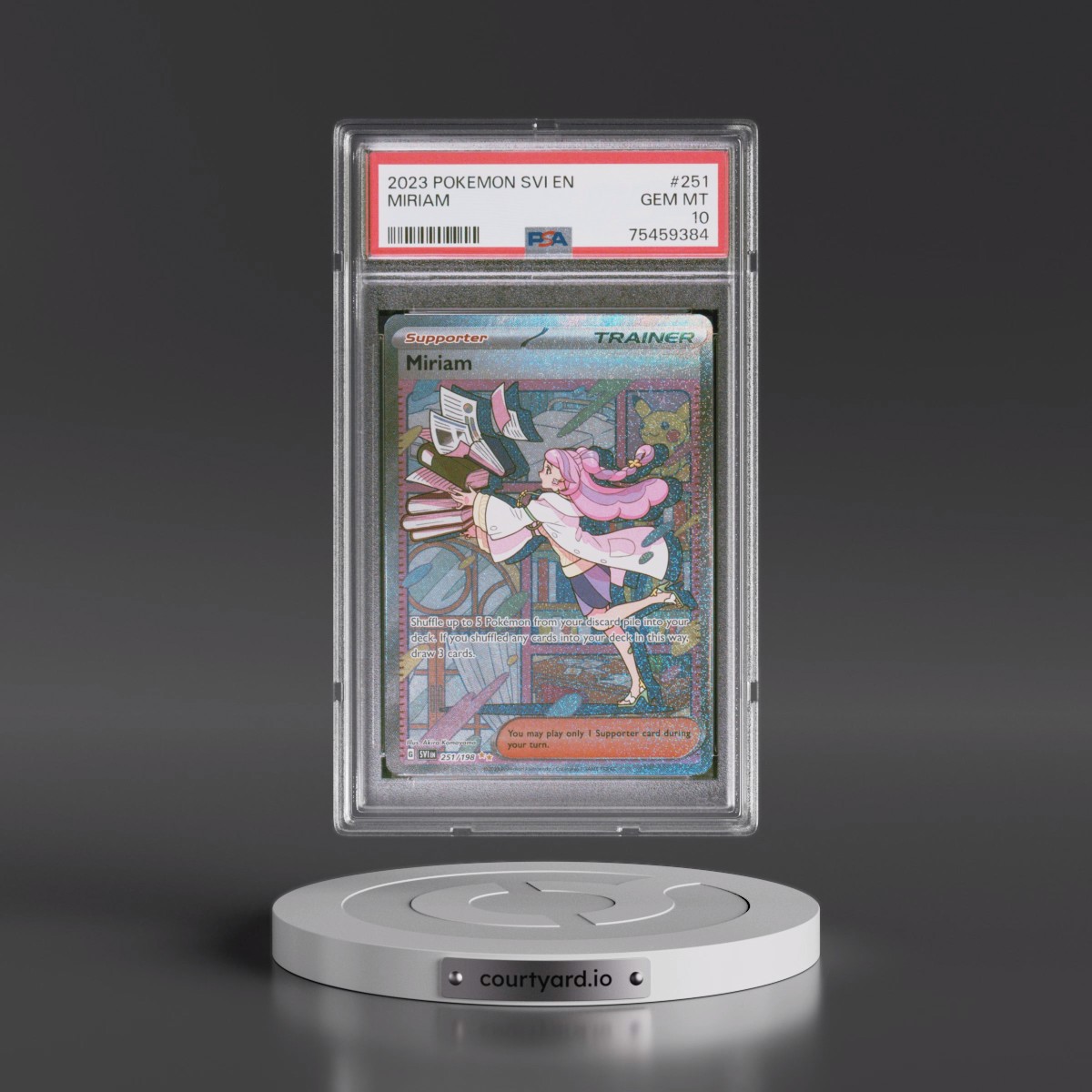 2023 Pokémon Svi EN-Scarlet & Violet #251 Miriam - Special Illustration Rare (PSA 10 GEM MINT)
