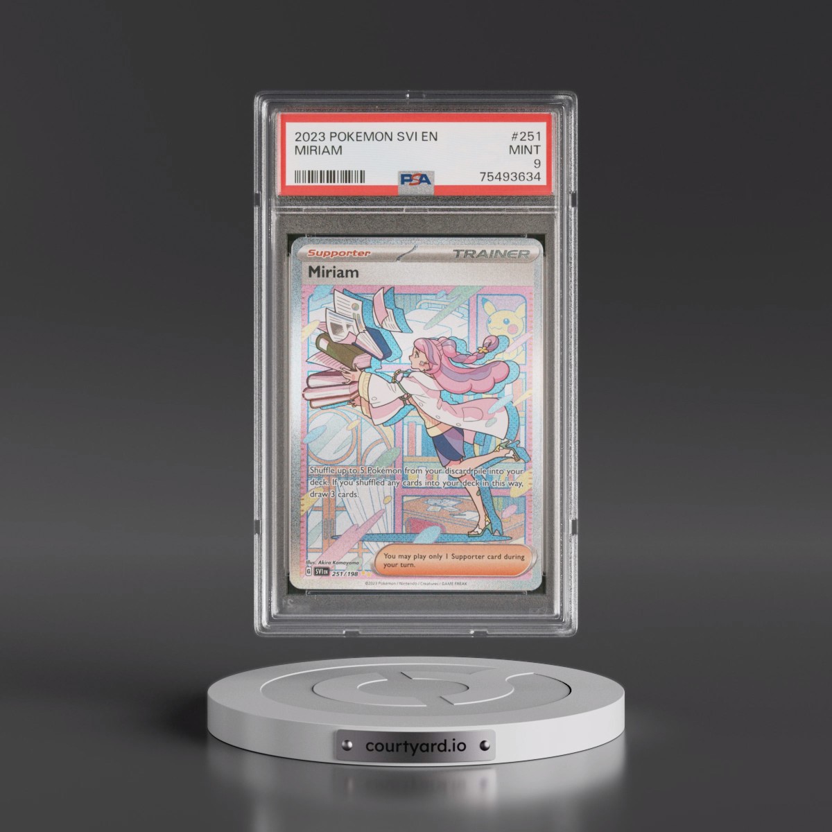 2023 Pokémon Svi EN-Scarlet & Violet #251 Miriam - Special Illustration Rare (PSA 9 MINT)