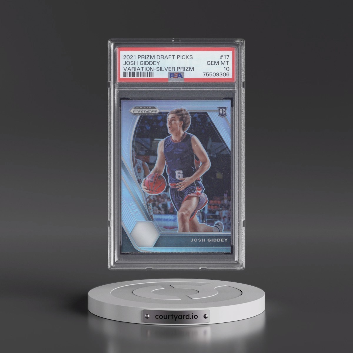 2021 Panini Prizm Draft Picks Josh Giddey - Variation-Silver Prizm #17 PSA 10