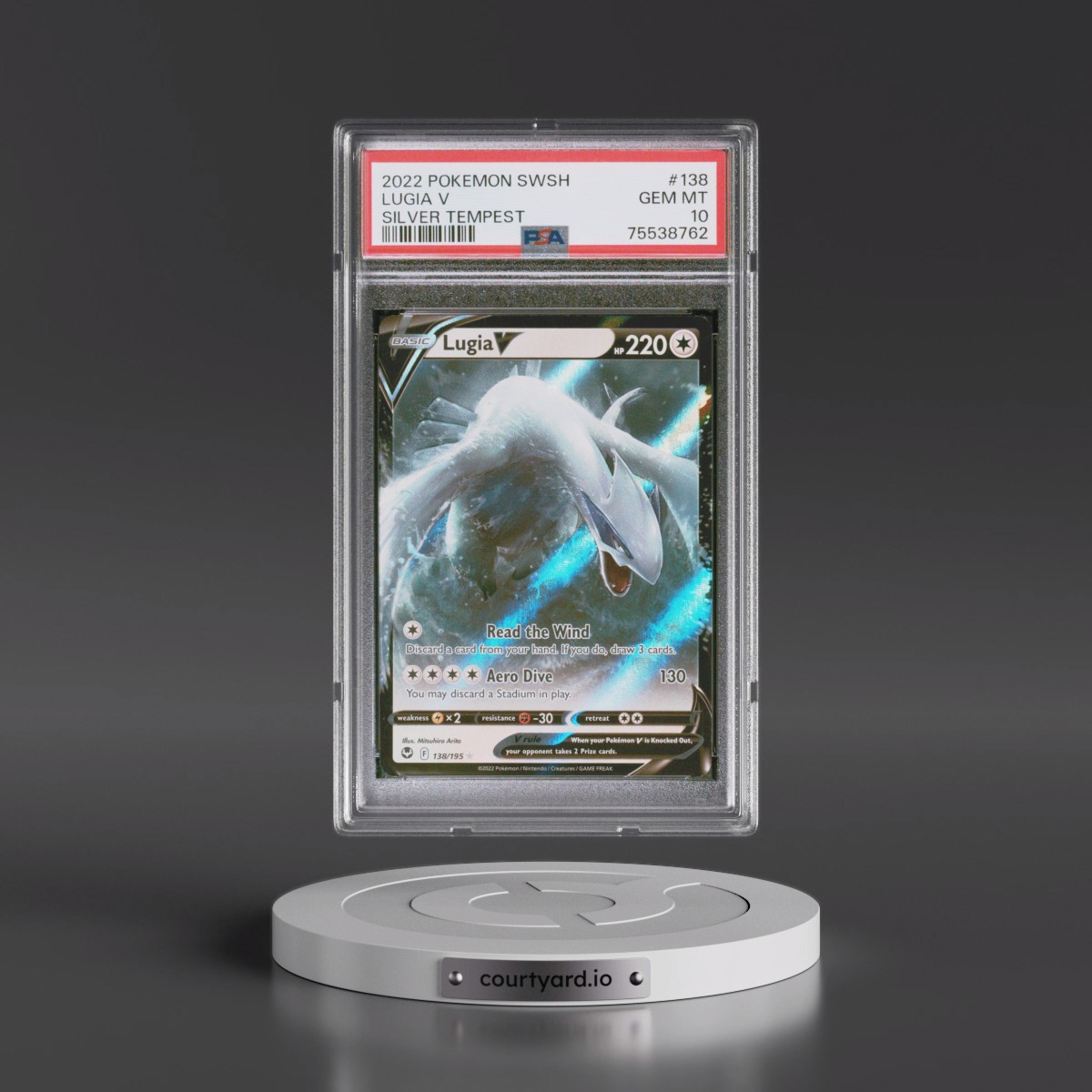 2022 Pokémon Sword & Shield Silver Tempest #138 Lugia V - Holo (PSA 10 GEM MINT)