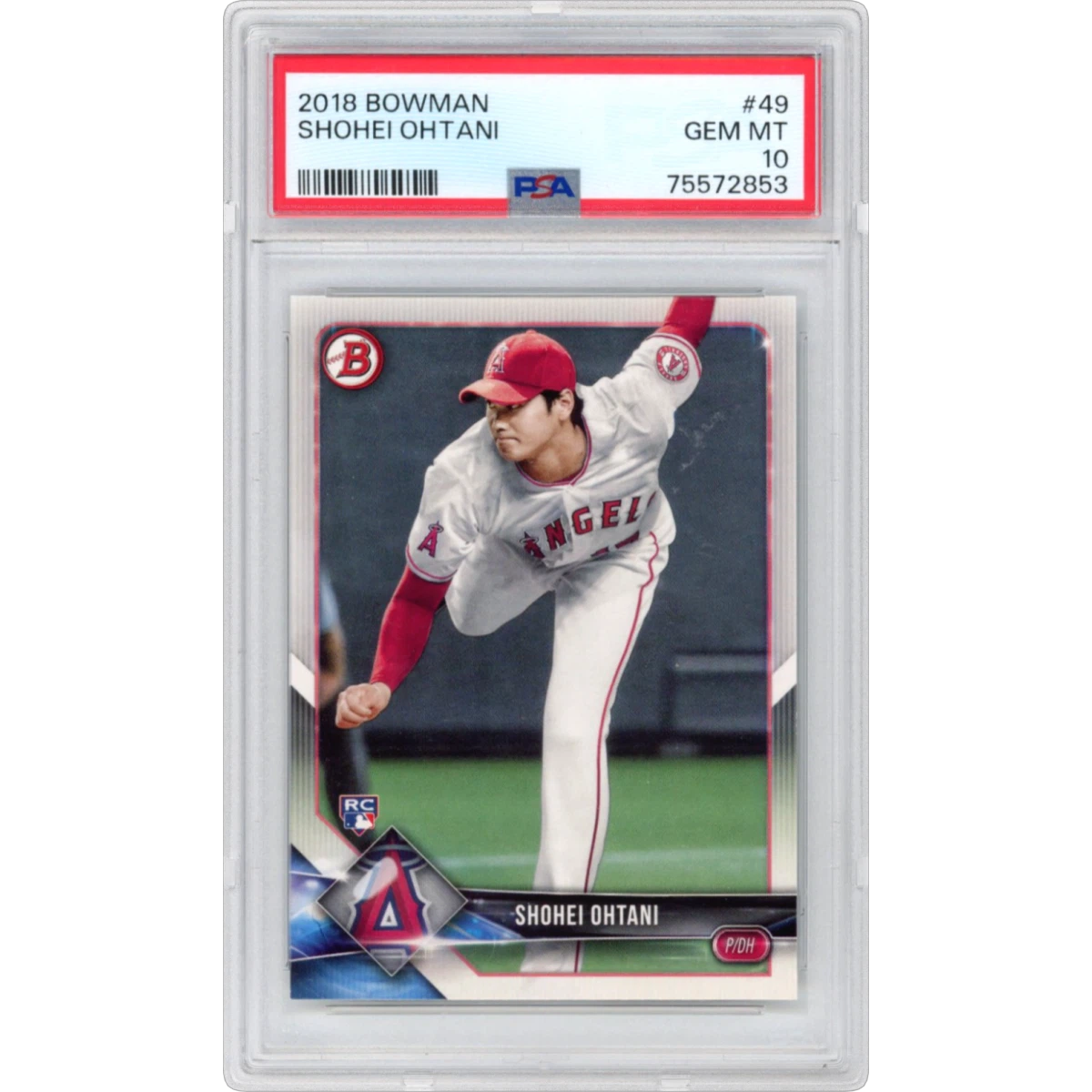 2018 Bowman #49 Shohei Ohtani (PSA 10 GEM MINT)