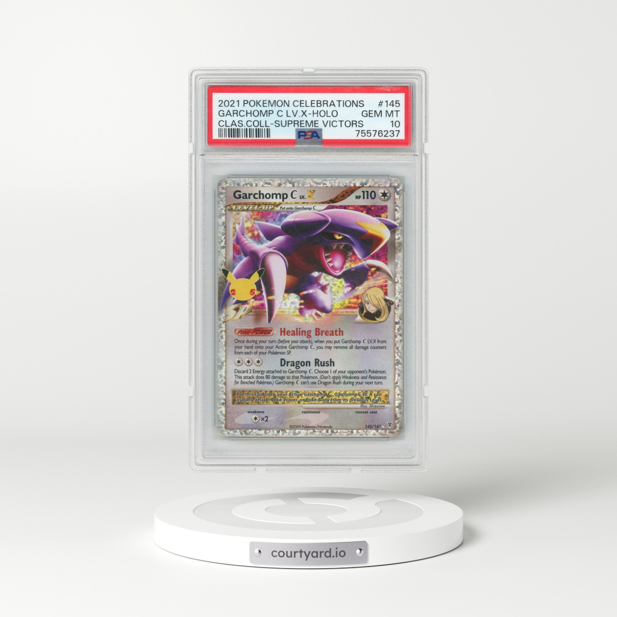 2021 Pokémon Celebrations Classic Collection #145 Garchomp C LV.X - Holo (PSA 10 GEM MINT)