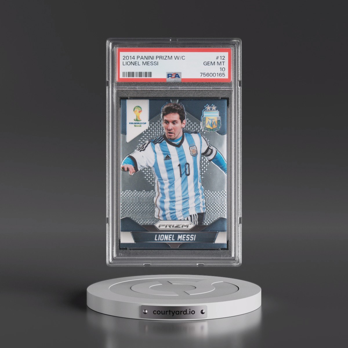 2014 Panini Prizm World Cup #12 Lionel Messi (PSA 10 GEM MINT)