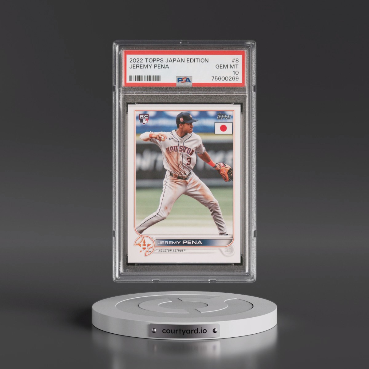 2022 Topps Japan Edition #8 Jeremy Pena (PSA 10 GEM MINT)
