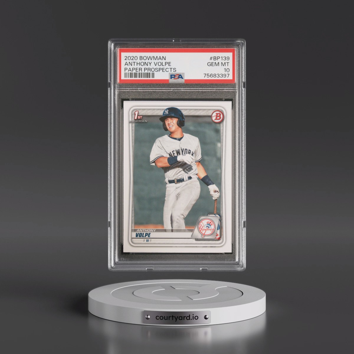 2020 Bowman Paper Prospects #BP139 Anthony Volpe (PSA 10 GEM MINT)