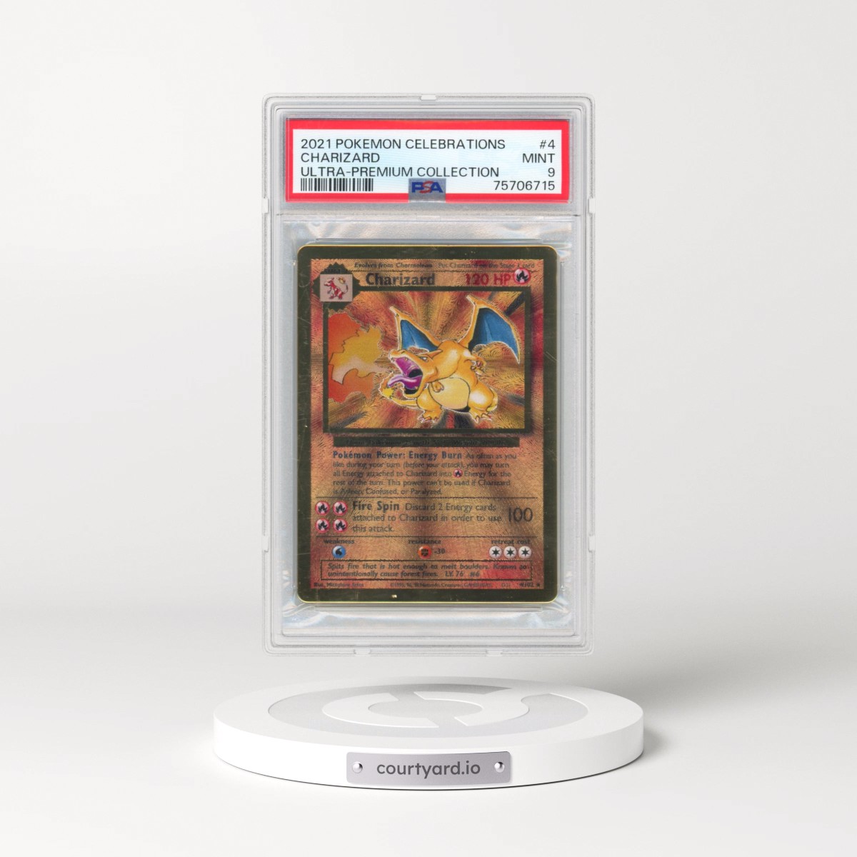 2021 Pokémon Celebrations Ultra-Premium Collection #4 Charizard (PSA 9 MINT)