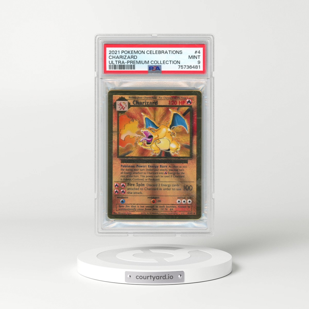 2021 Pokémon Celebrations Ultra-Premium Collection #4 Charizard (PSA 9 MINT)