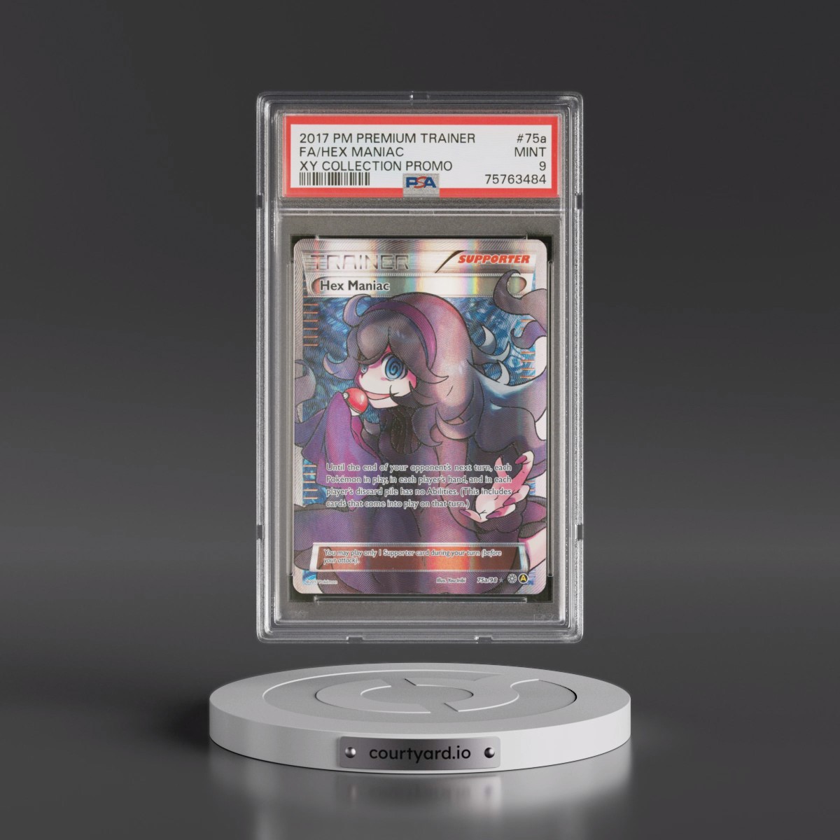 2017 Pokémon Premium Trainer XY Collection Promo #75a Hex Maniac - Full Art (PSA 9 MINT)