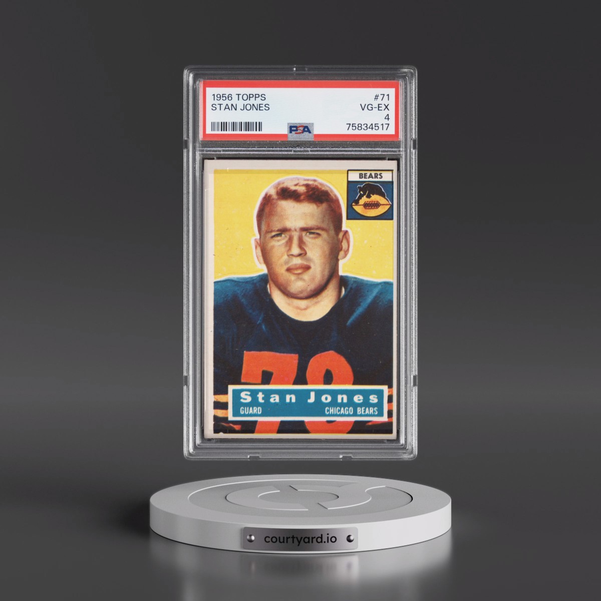 1956 Topps #71 Stan Jones (PSA 4 VG-EX)