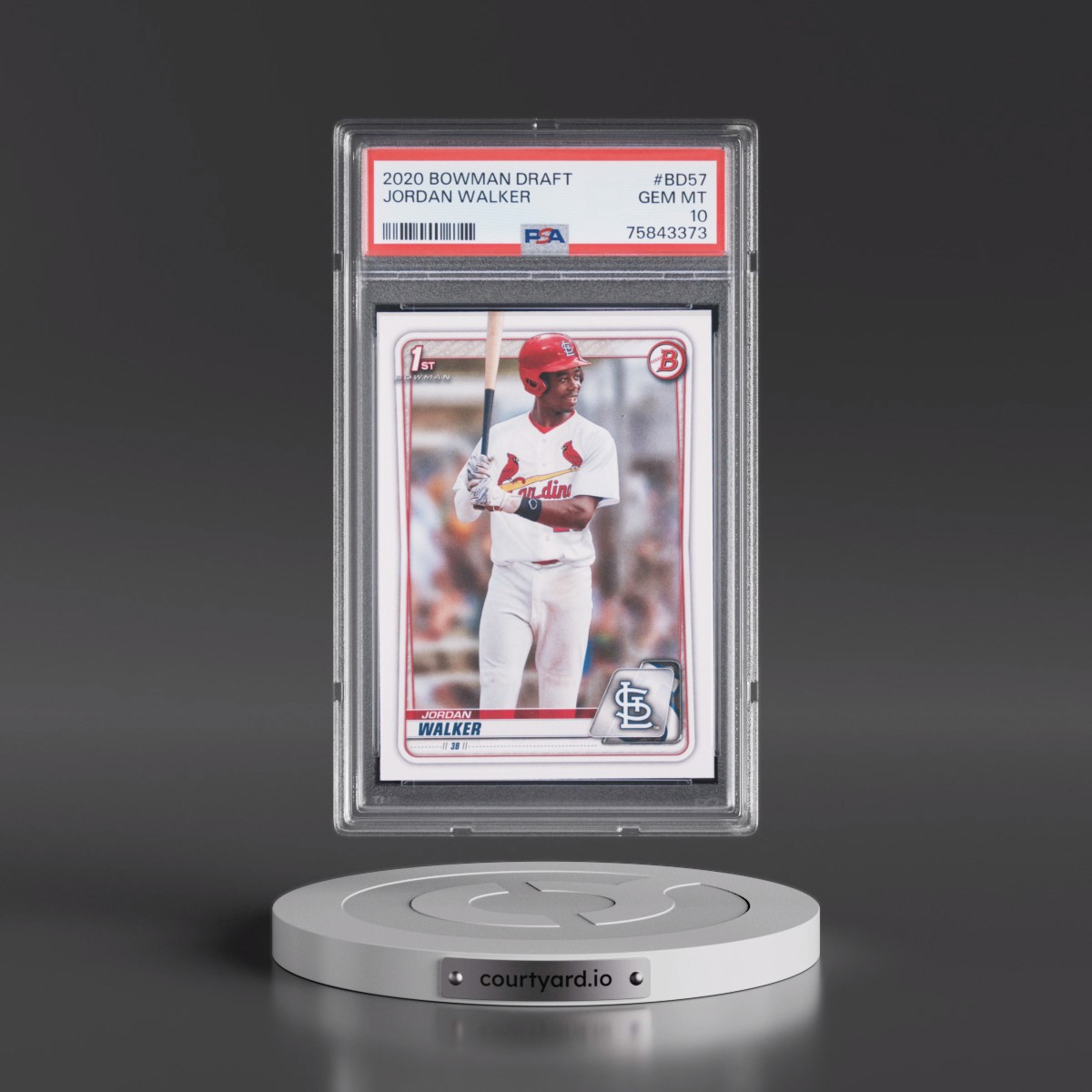 2020 Bowman Draft #BD57 Jordan Walker (PSA 10 GEM MINT)