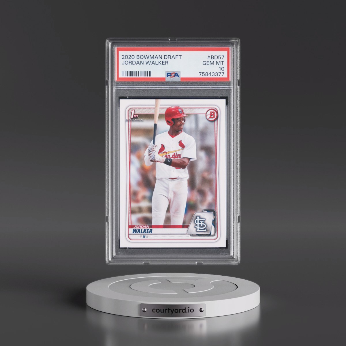 2020 Bowman Draft #BD57 Jordan Walker (PSA 10 GEM MINT)