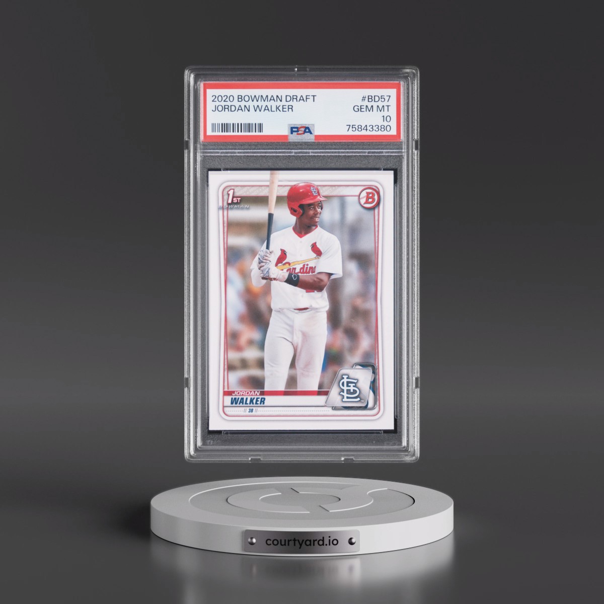 2020 Bowman Draft #BD57 Jordan Walker (PSA 10 GEM MINT)