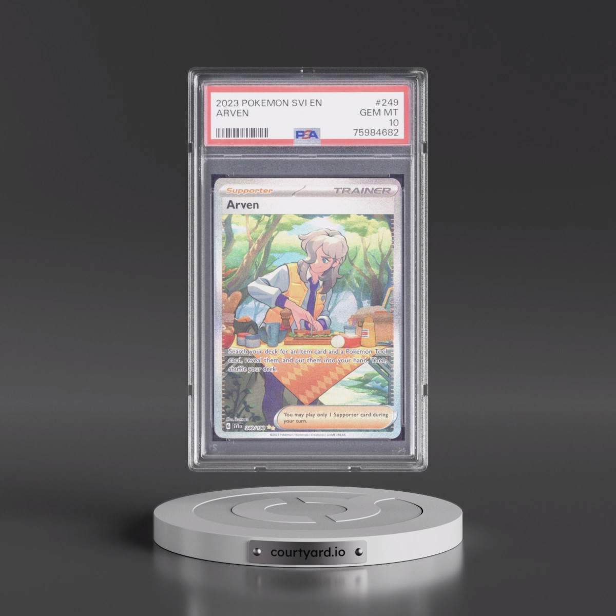 2023 Pokémon Svi EN-Scarlet & Violet #249 Arven - Special Illustration Rare (PSA 10 GEM MINT)