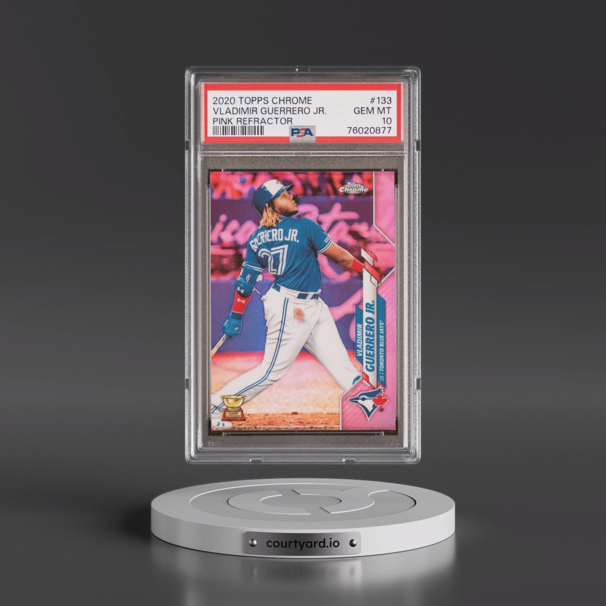 2020 Topps Chrome #133 Vladimir Guerrero Jr. - Pink Refractor (PSA 10 GEM MINT)