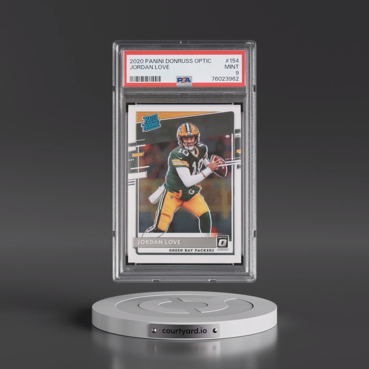 2020 Panini Donruss Optic #154 Jordan Love (PSA 9 MINT)
