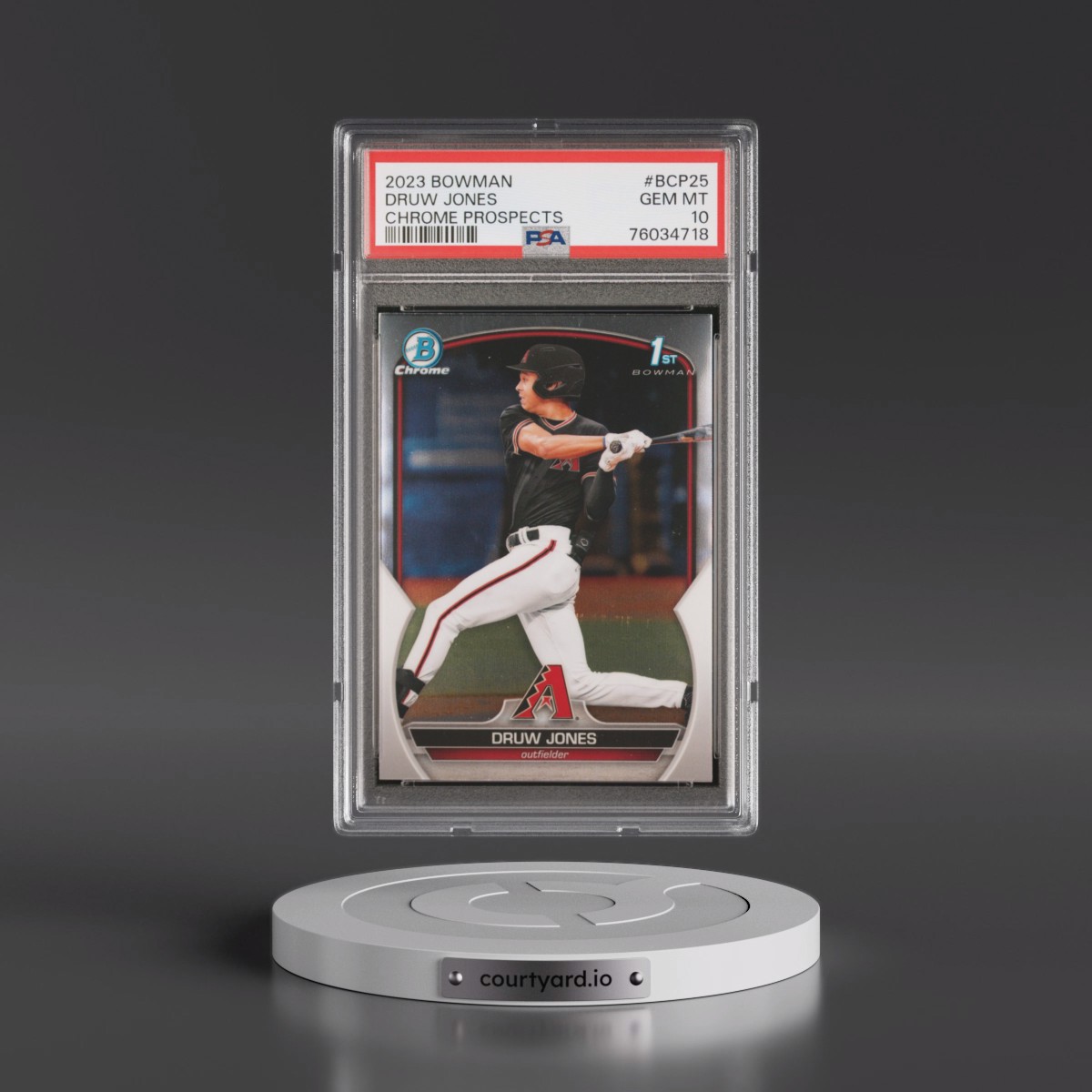 2023 Bowman Chrome Prospects #BCP25 Druw Jones (PSA 10 GEM MINT)