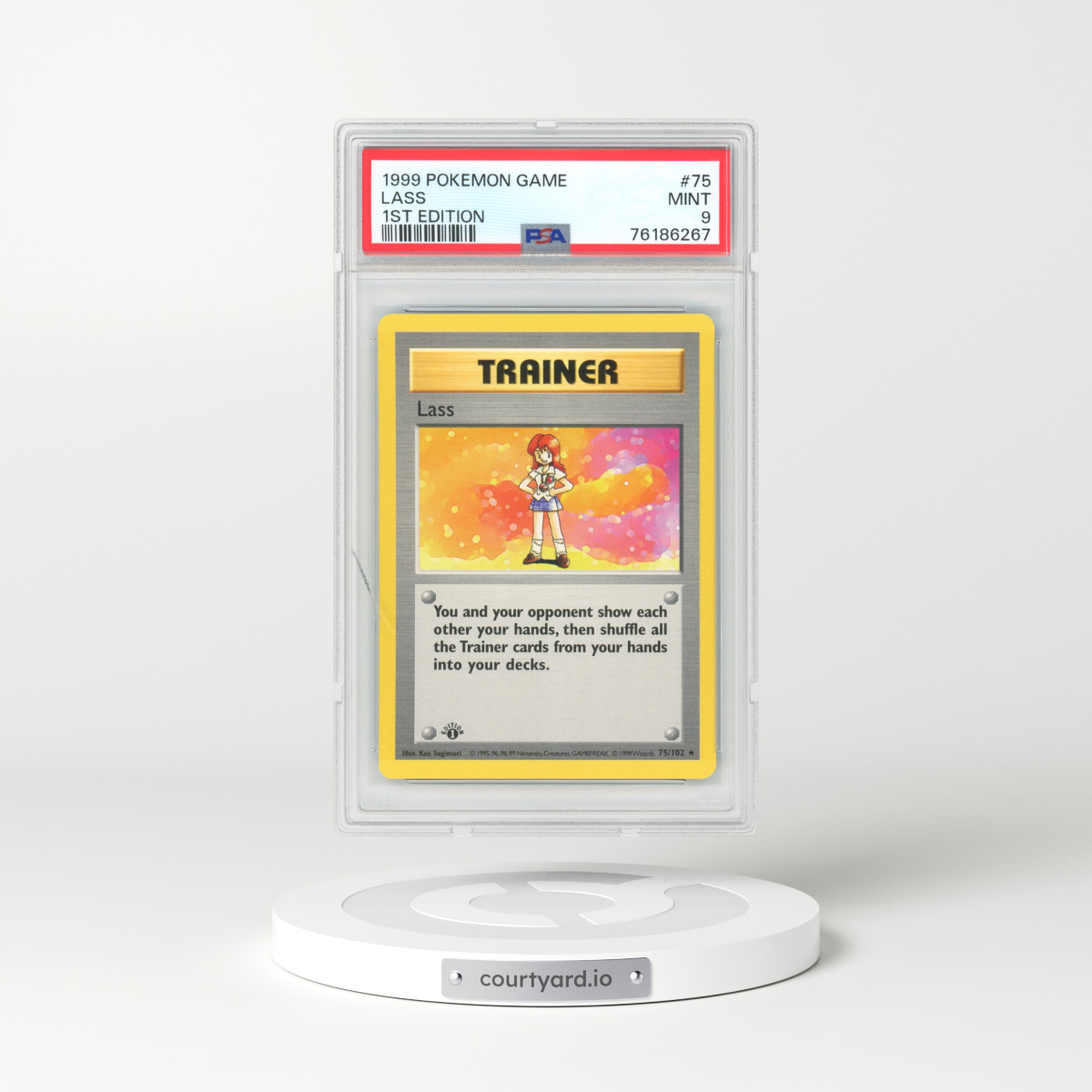 1999 Base Set #75 Lass - 1st Edition (PSA 9 MINT)