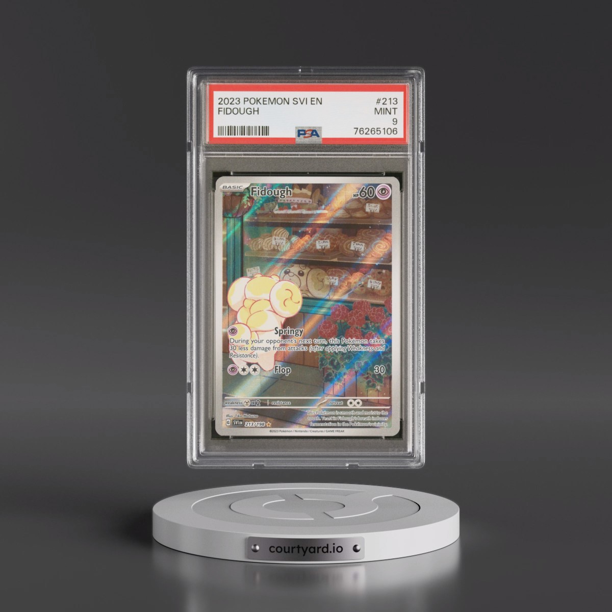 2023 Pokémon Svi EN-Scarlet & Violet #213 Fidough - Illustration Rare (PSA 9 MINT)