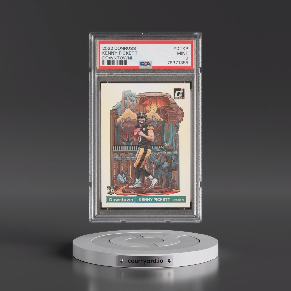 2022 Panini Donruss Downtown Kenny Pickett #DTKP PSA 9