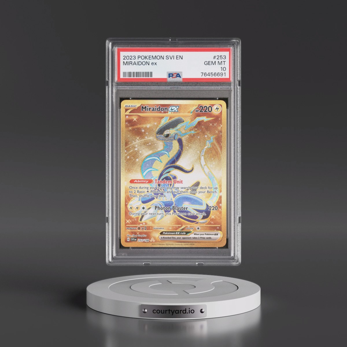 2023 Scarlet & Violet #253 Miraidon ex - Full Art Holo (PSA 10 GEM MINT)