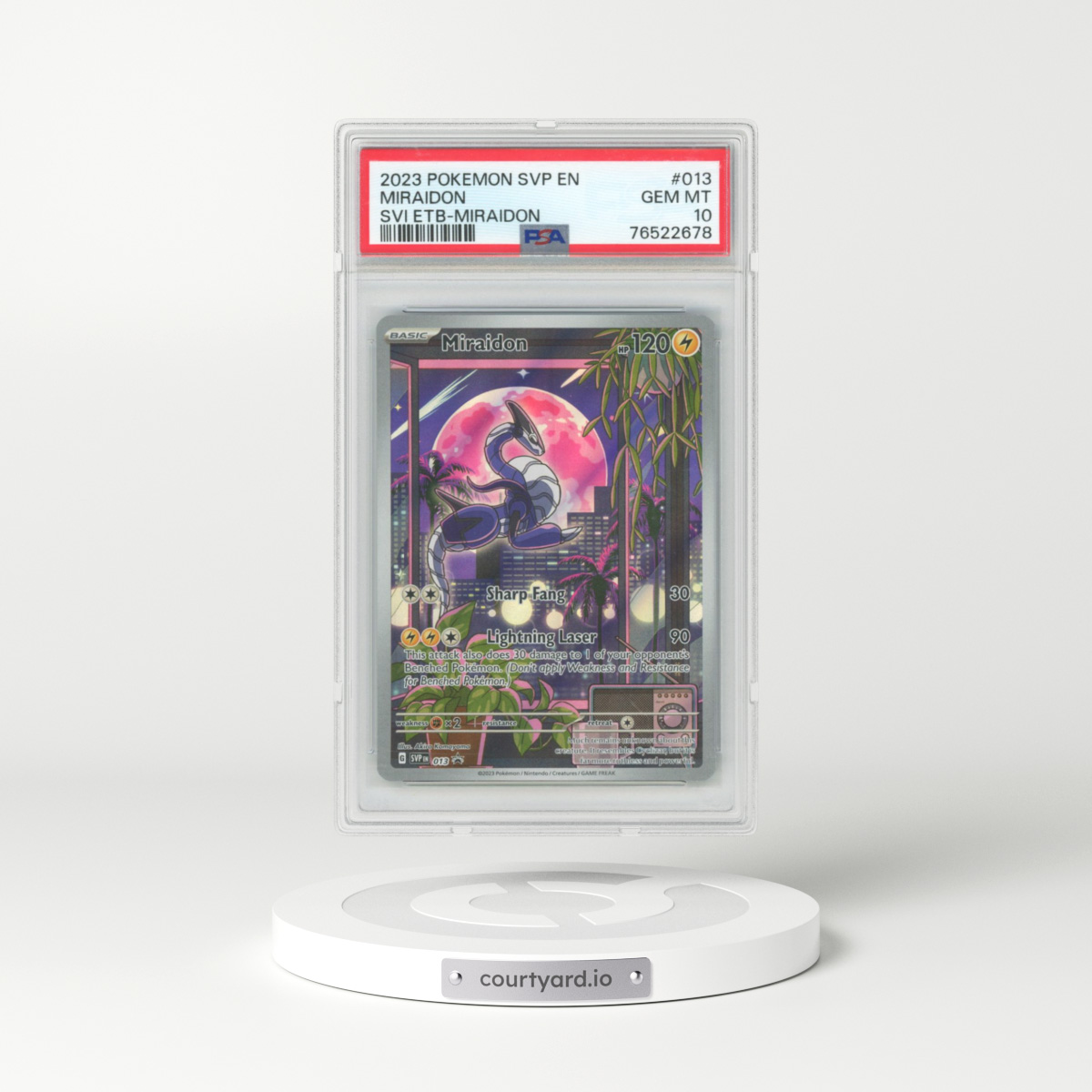 2023 Black Star Promos - Scarlet & Violet SVP EN #013 Miraidon - Scarlet & Violet Elite Trainer Box (PSA 10 GEM MINT)