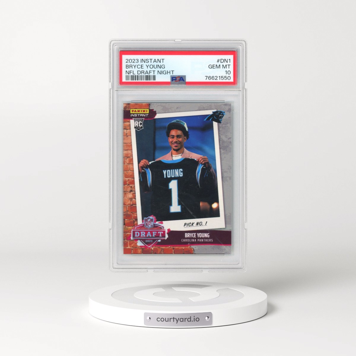 2023 Panini Instant NFL Draft Night #DN1 Bryce Young (PSA 10 GEM MINT)