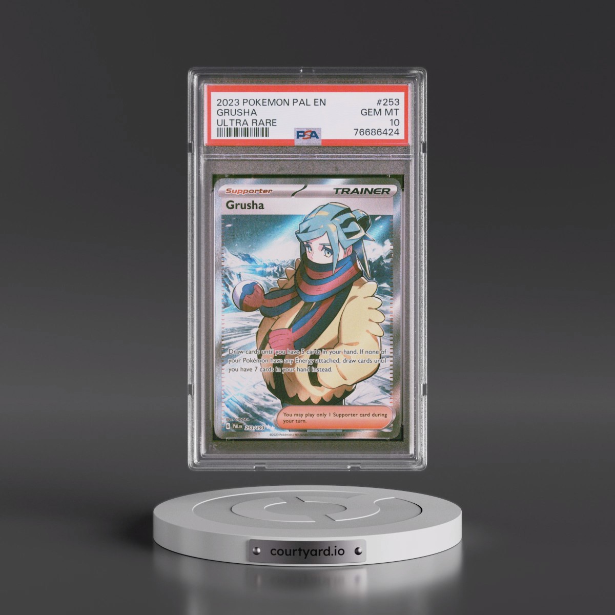 2023 Pokémon Pal EN-Paldea Evolved #253 Grusha - Ultra Rare (PSA 10 GEM MINT)