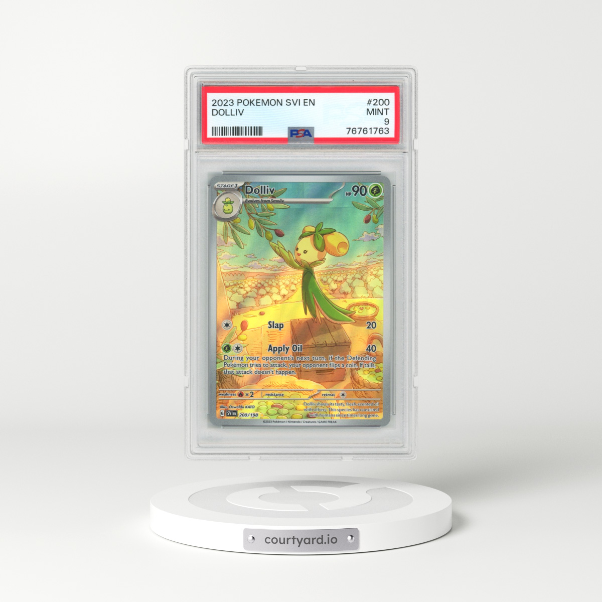2023 Pokémon Svi EN-Scarlet & Violet #200 Dolliv - Illustration Rare (PSA 9 MINT)