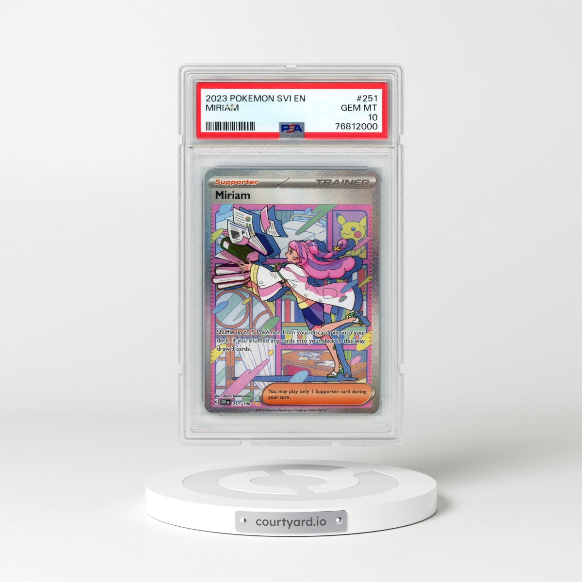 2023 Pokémon Svi EN-Scarlet & Violet #251 Miriam - Special Illustration Rare (PSA 10 GEM MINT)