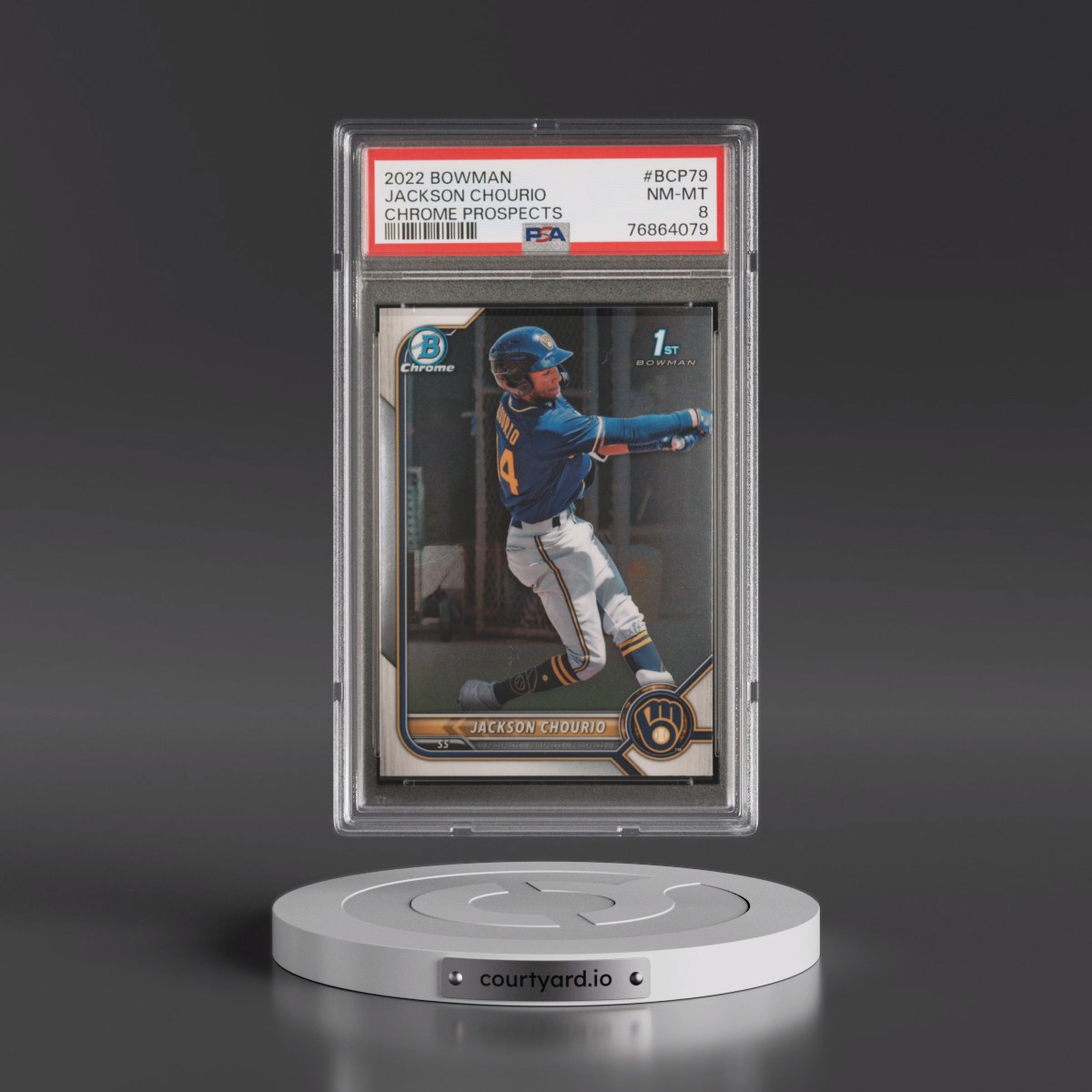 2022 Bowman Chrome Prospects #BCP79 Jackson Chourio (PSA 8 NM-MT)