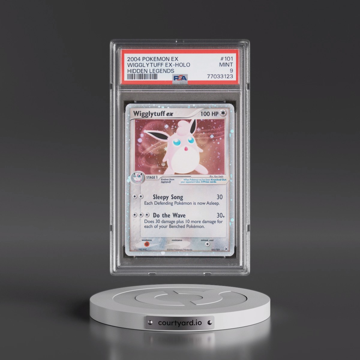 2004 Pokémon EX Hidden Legends #101 Wigglytuff EX - Holo Holo (PSA 9 MINT)