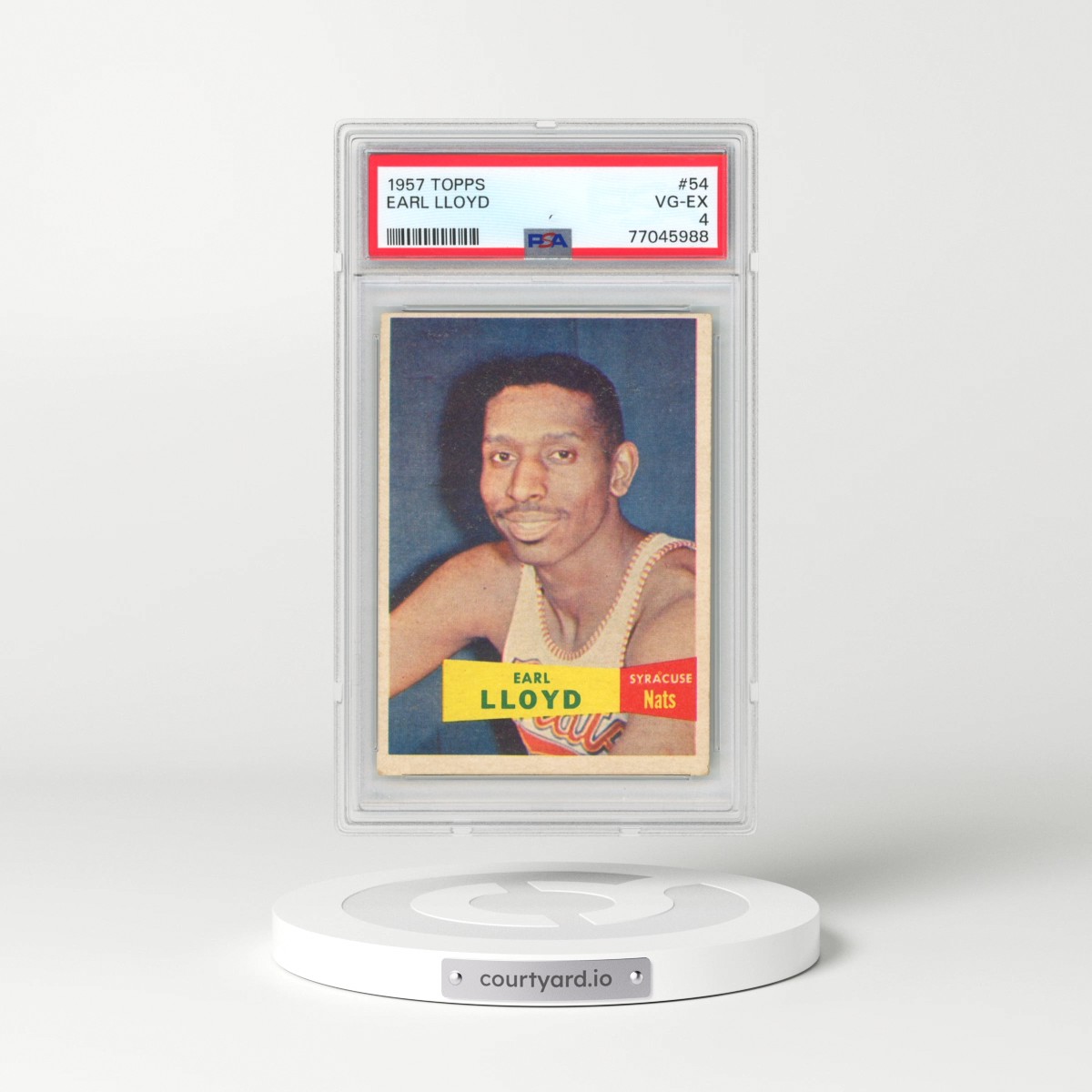 1957 Topps #54 Earl Lloyd (PSA 4 VG-EX)